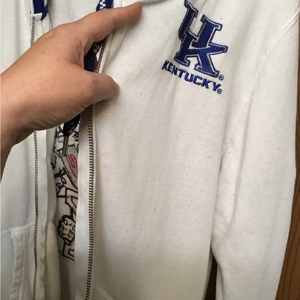 Ladies XL UK hoodie with sewn on embellishments - pre-loved